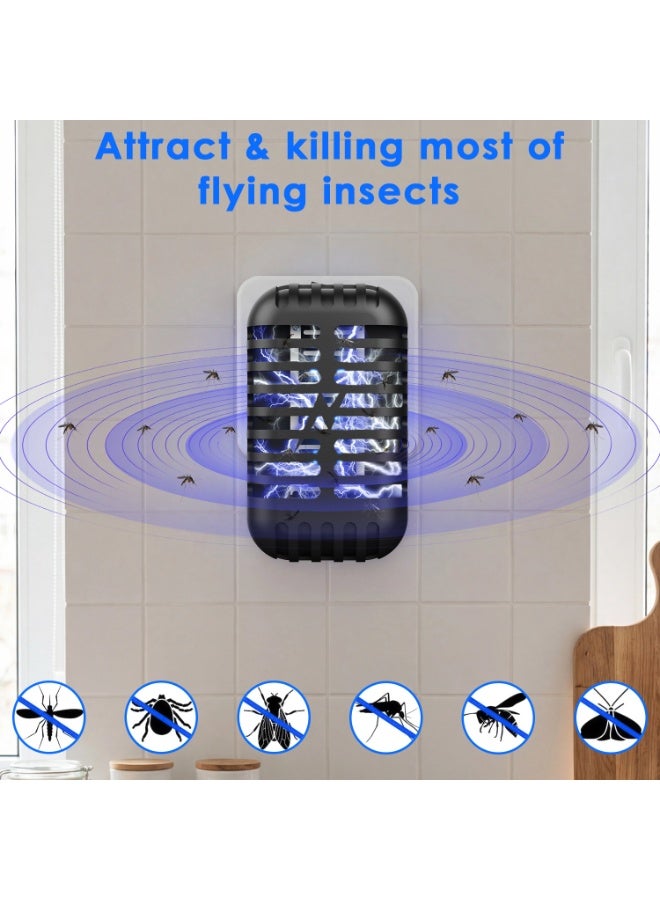 Yakiter Mosquito Killer Lamp,Fly Zapper with UV Light,Electric Mosquito Bug Zapper,Insect Trap Lamp, Indoor Plug-in Mosquito Repellent Device for Home, Bedroom, Kitchen, Office（Black） - Image 2